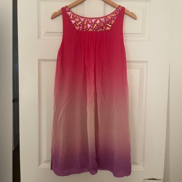 Vibrant Pink and Purple Hombre Dress - Picture 3 of 5